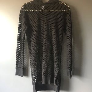 Fishnet long sleeve dress